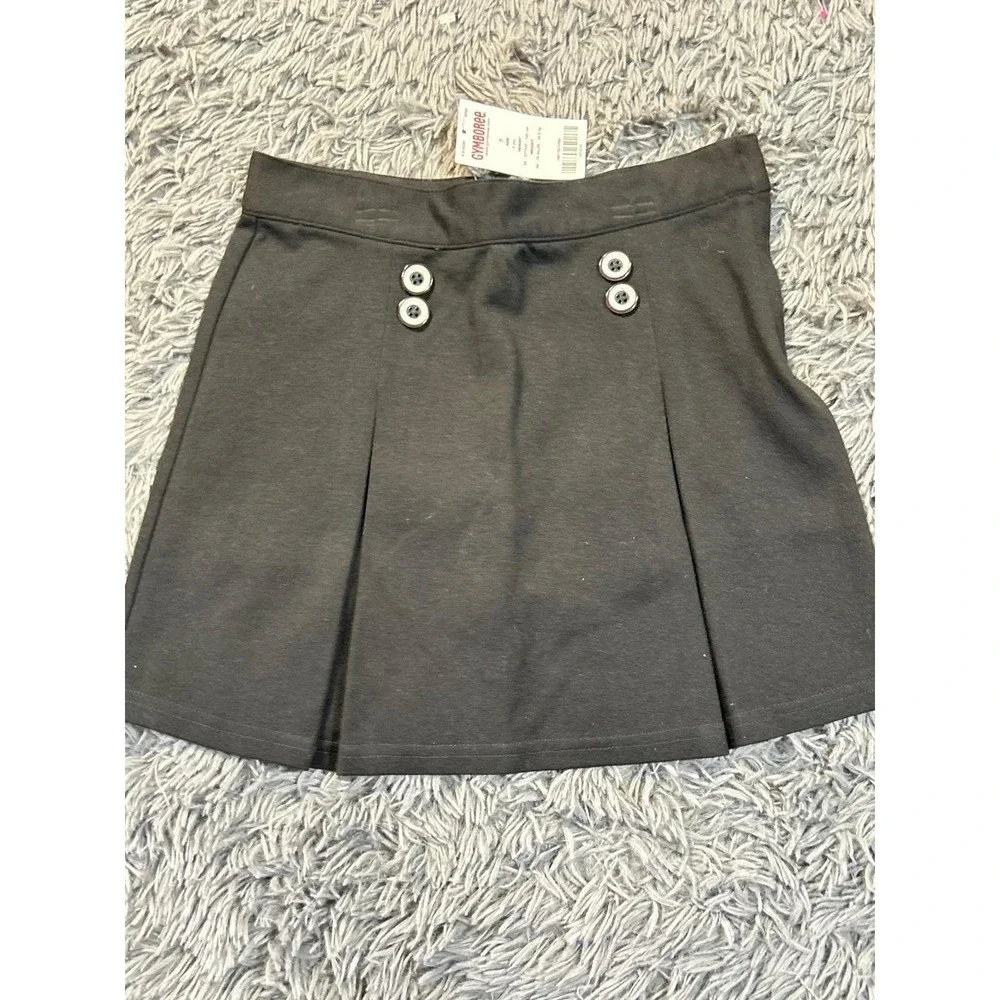 Gymboree Pleated Skort Girls 9 Black Preppy